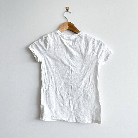 Michael Kors Women's White Crew Neck Cities Short Sleeve T-Shirt Size XS - Picture 2 of 7